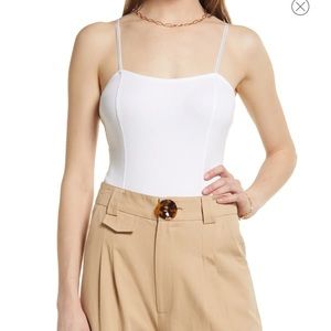 NWT OpenEdit XS White Bodysuit